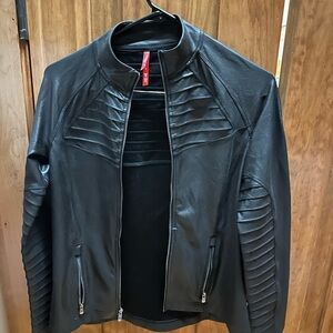 SPANX Black Textured Jacket